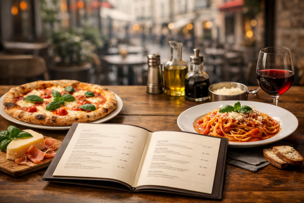 Pizza i pasta w restauracji włoskiej w Warszawie